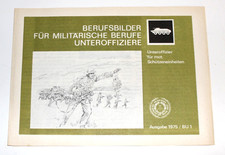NVA Prospekt Berufsbild Unteroffizier Schützen 1975 Militärverlag DDR (#2535)