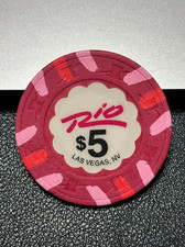 $5 RIO Casino Chip Poker Chip Las Vegas Nevada Gambling Token