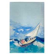 Betsy Drake Betsy's Sailboat Guest Towel