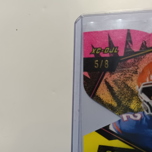 2024 Leaf Eclectic X-Centric Blue Die-Cut Auto DJ Lagway #5/8 raro ssp - Foto 2 di 3