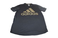 S3) Herren Adidas T-SHIRT Schwarz Tee Shirt BR4056 Schriftzug Braun Gr. L Neu