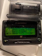 Vintage Motorola PF1500 FLEX Pager MCI WorldCom Box Manual New Battery