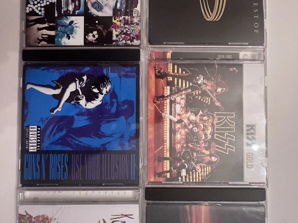 Rock CD Lot Of 6: Kiss Van Halen Anthrax Guns N Roses Korn U2 - Imagem 3 de 4
