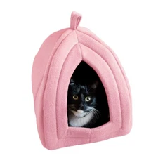 Cat House - Indoor Bed with Removable Foam Cushion Pet Tent for Puppies Rabbits