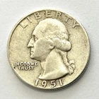 1951  X/FINE.  SILVER GEORGE WASHINGTON QUARTER