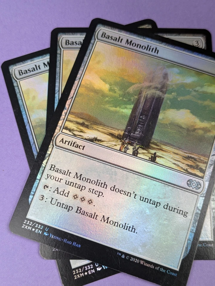 MTG Magic: Double Masters: Basalt Monolith Foil #232/332 Uncommon - NM - Image 3 of 3