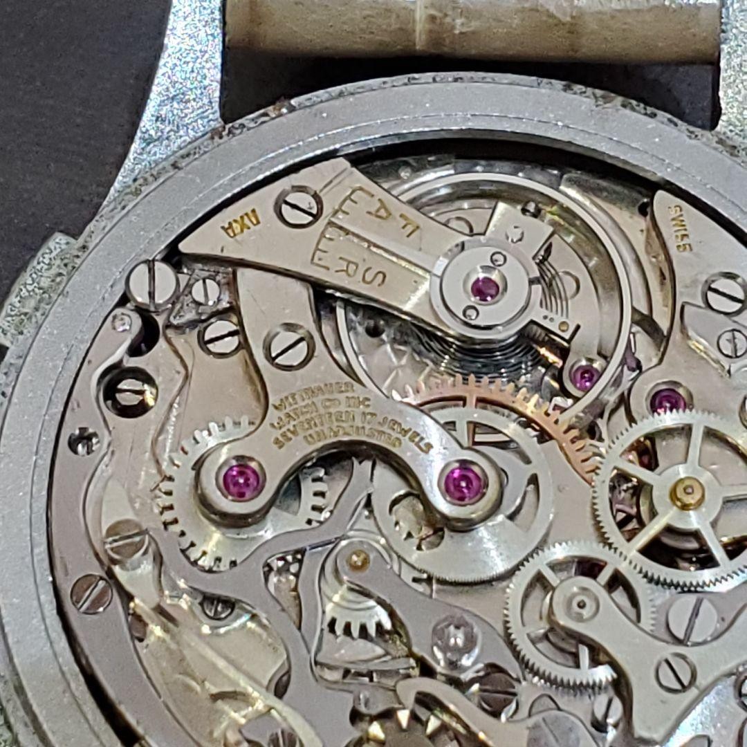 Wittnauer 50s Triple Date Chronograph Vintage Rare Working Watch image 10