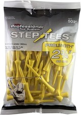 Pride Professional Tee System Two Piece Step Tee, 50 2-3/4 inch, Yellow