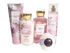 Bath & Body Works Champagne Toast Lotion, Gel, Mist, Shea Cream & Bath Fizzy