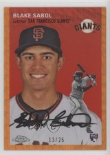 2023 Chrome Platinum Anniversary Orange Wave Refractor 13/25 Blake Sabol b6y