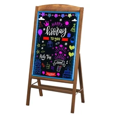 LED CHALKBOARD A-FRAME Single Sided Menu Restaurant Sign Sidewalk Sandwich Board