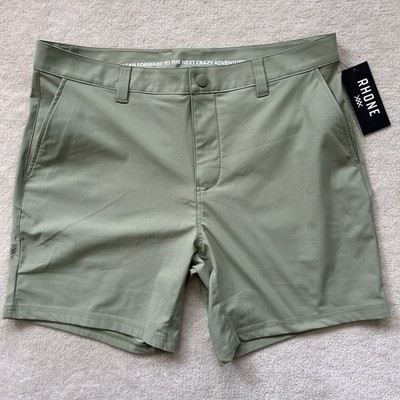 Rhone Commuter Chino Shorts Men s 30 Stretch Performance 7  Sage Green