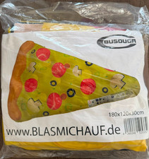 Busduga Pizza Luftmatratze aufblasbar Badeinsel Pool 180x120cm Wasserspielzeug