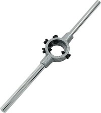 Round Die Stock Handle Wrench, M3-M4 Metric Round Die Holder for 20mm/ 3/4 Inch