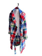 Cat and Jack Multicolor Hooded Robe Sleepwear Size 8 M