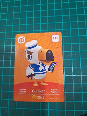 Carte Amiibo Animal Crossing 418 Gulliver Série 5 EU New Horizons - Foto 8