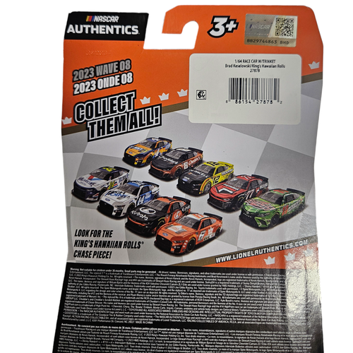 Nascar Authentics 2023 Brad Keselowski Wave 08 Kings Haw 1:64 Scale Brand New - Picture 8 of 8