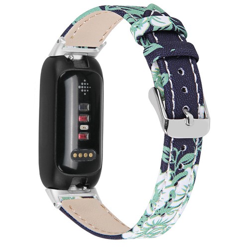 Smart Watch per Fitbit Inspire 3 ricambio cinturino da polso in vera pelle - Foto 23 di 45