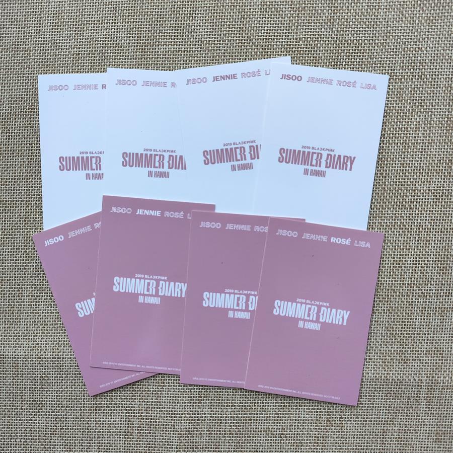Kpop BP Bpink 2019 Summer Diary Photo Cards Self Made