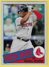 2020 Topps Chrome 35th Anniversary 1985 Devers Red Sox 