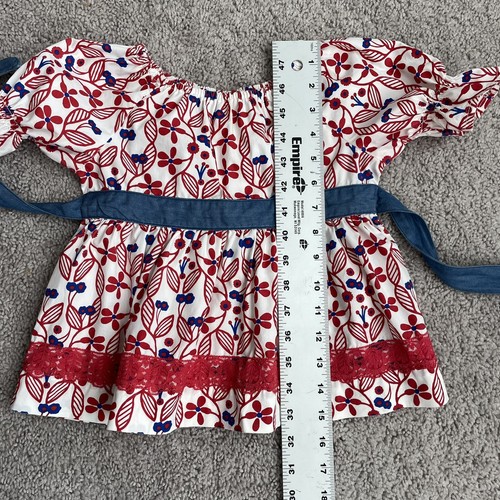 Matilda Jane Crimson Cutie Top Girls Size 4 Hello Lovely Red July 4th Patriotic - Picture 7 of 8