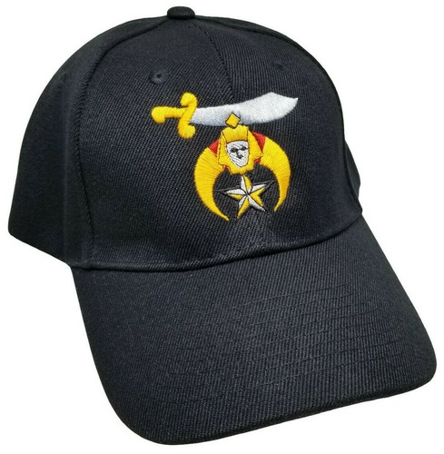 Shriners Baseball Cap – Maroon Burgundy Noble Hat With Embroidered Logo, Adjustable Velcro