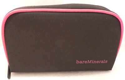 Bareminerals Bare Escentuals Black with Pink Trim Cosmetic Case / Bag