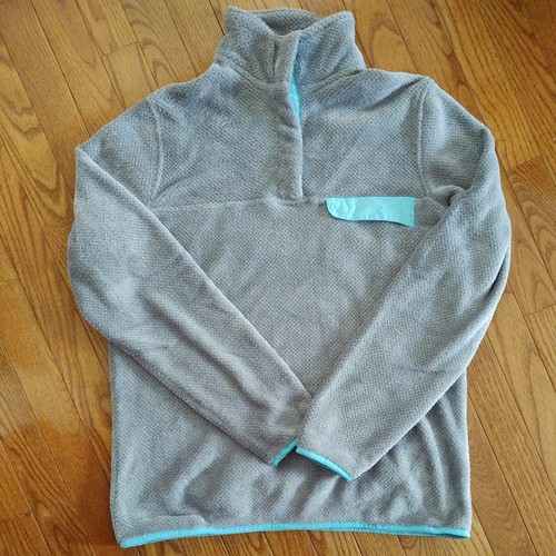 Snap Sherpa Fleece Pullover Jacket 