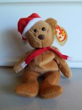 Original Retired TY Beanie Baby Teddy Christmas Bear 1997 Tags Mint