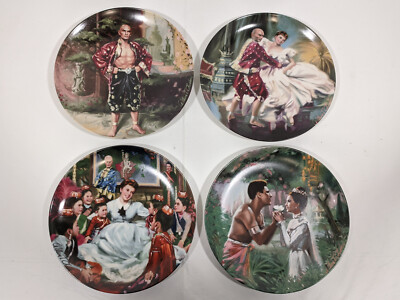 William Chambers THE KING AND I  Complete Set of Four Collector Plates W/COA
