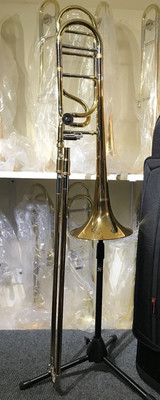 Maass Large Bore Bb Tenor Trombone w/Yellow Brass Bell M547FYB-2.0 in Gig Bag