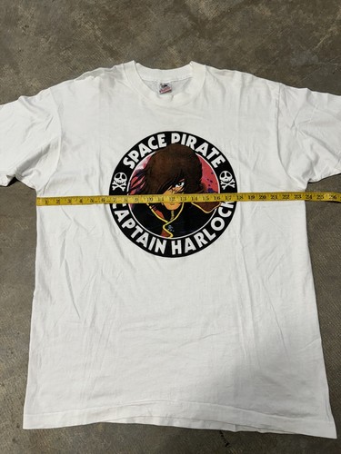 Vintage 90 1990s Space Pirate Captain Harlock Japanese Movie Anime Rare T-Shirt - Picture 9 of 13