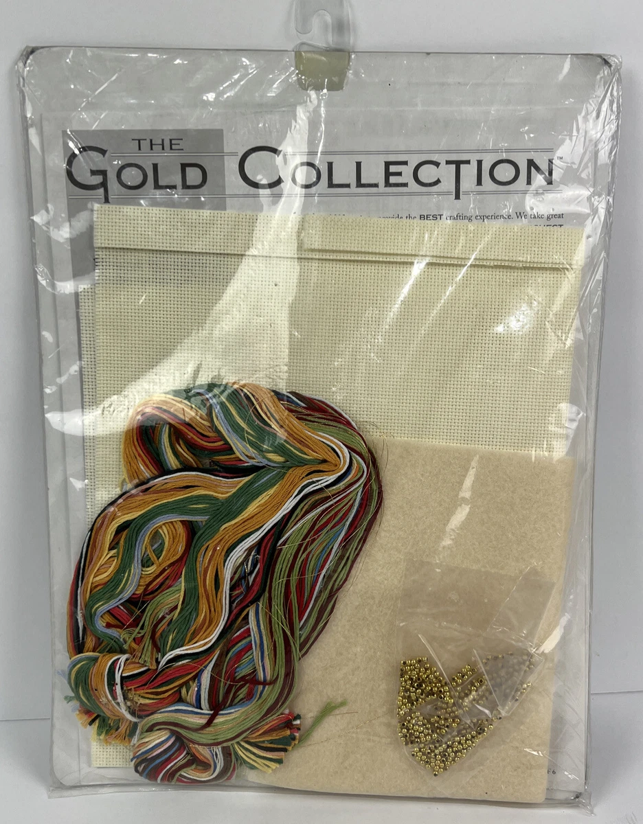 The Gold Collection Dimensions Beaded Elegance Ornaments Cross