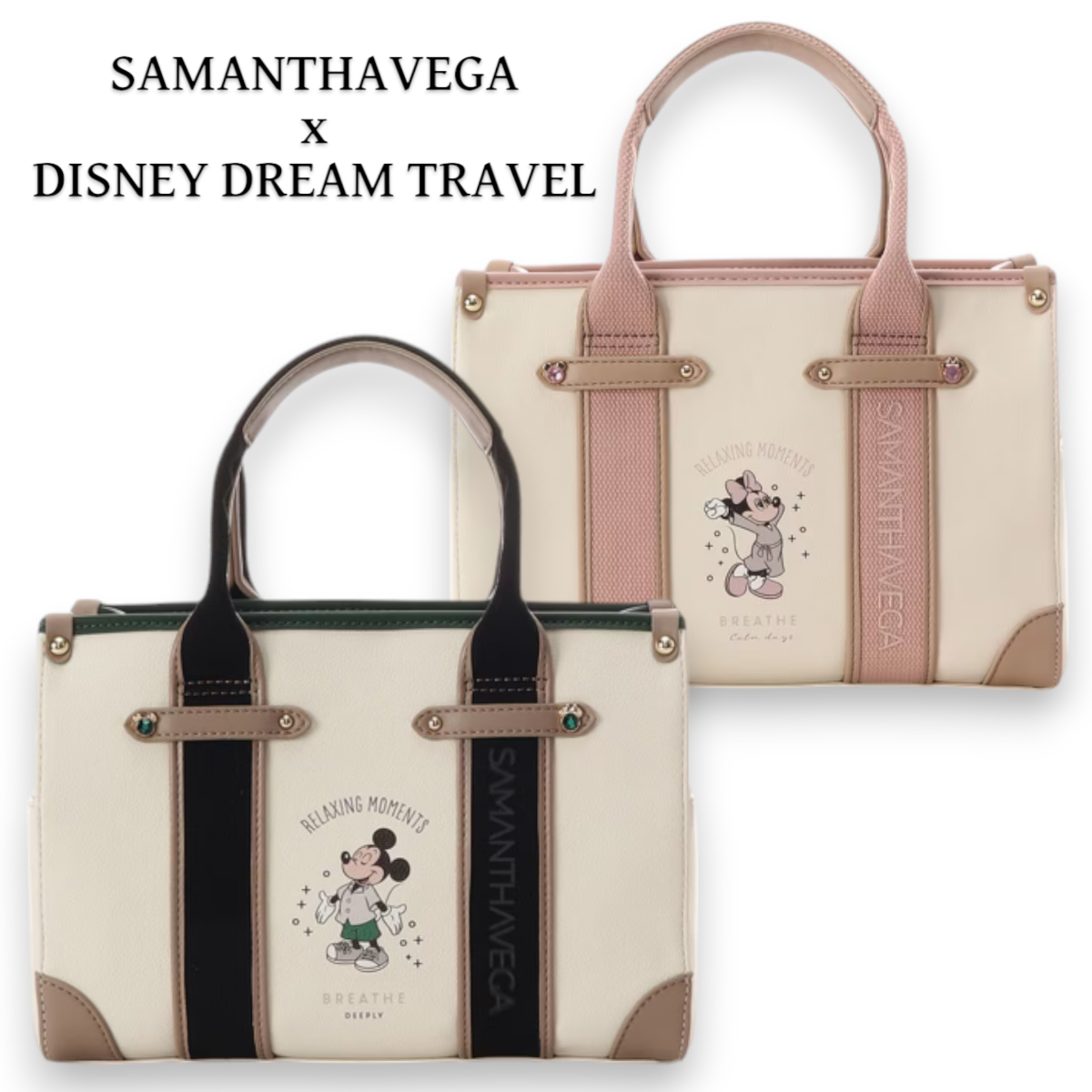 SAMANTHAVEGA DISNEY DREAM TRAVEL Mickey Mouse collection Handbags