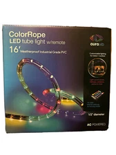 Tzumi Aura Outdoor 16 ft. Plug-in Color Changing Light LED Rope Light with Remot
