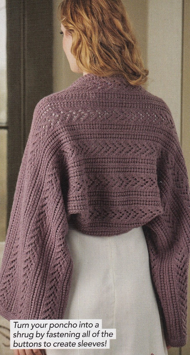 ROOSTER ALMERINO ARAN LADIES 3-WAY SUMMER WRAP KNITTING PATTERN