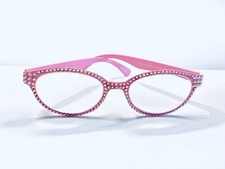 Pink Reading Glasses 1.50 Light Rose AB Made with Swarovski Crystal Readers