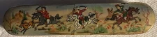 Vintage Persian lacquered box - Hunters on Horseback 8”