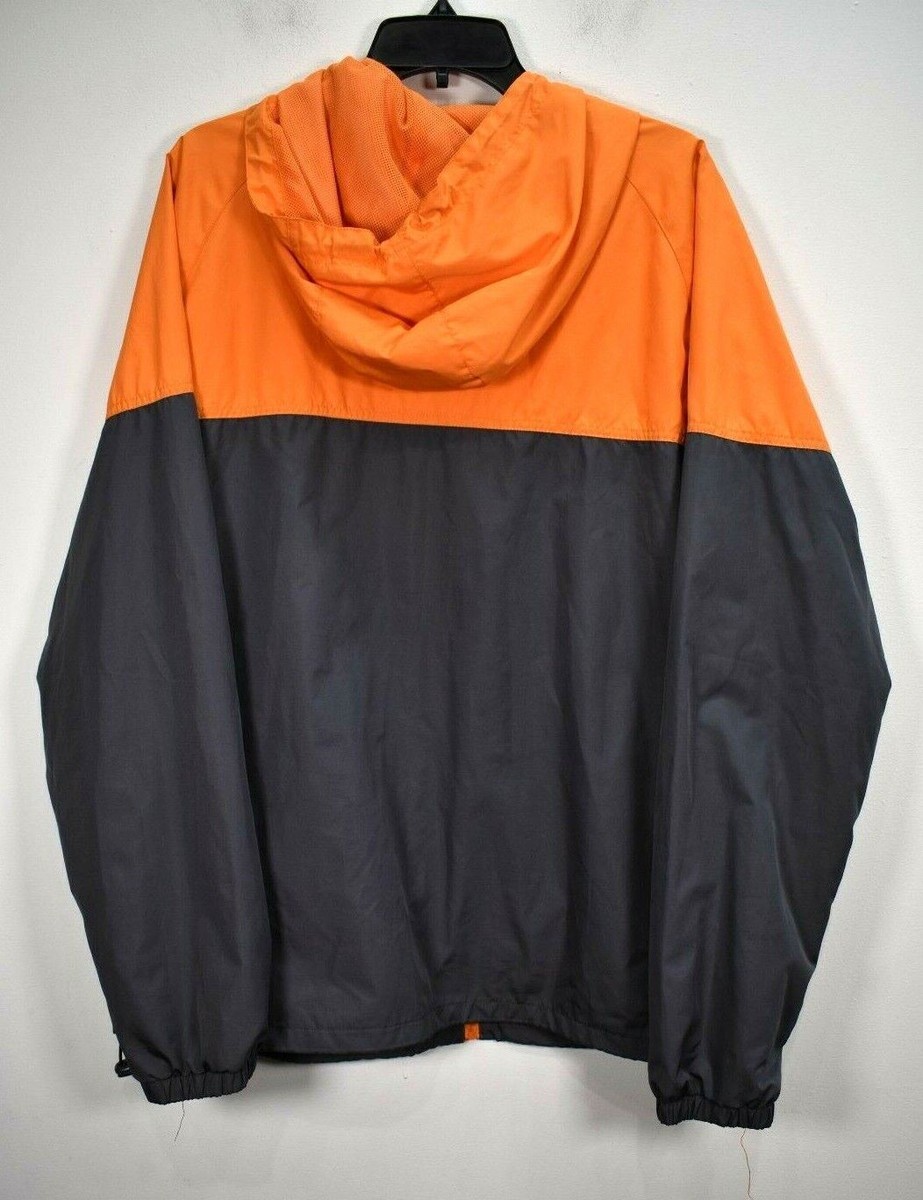 Disney Parks Mens Orange Gray Full Zip Walt Disney World