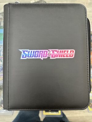 Sword & Shield 4 Pocket Standard 35pt Toploader Binder Holds 96 Cards!