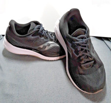 Saucony Ride 14 Womens 7.5 Charcoal/Black Shoes Sneaker Casual Running S10650-45