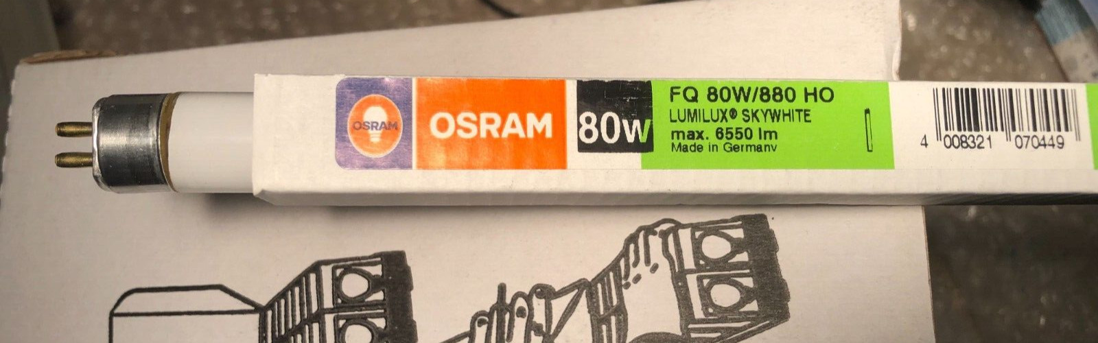 OSRAM FH Fluorescent Lamp T5 80W/880 HO LUMILUX SKYWHITE Neon Tube 6550 Lumen