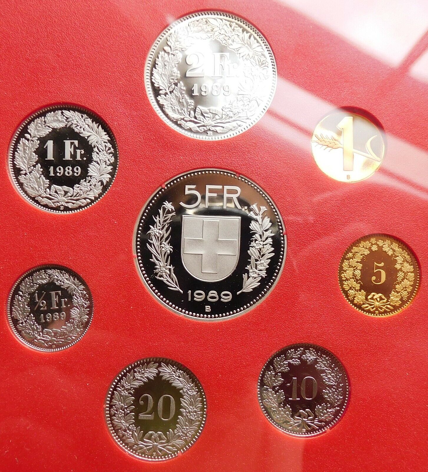 1989 Switzerland Proof Coin Swiss Mint Albuquerque Mall Set Federal Japan's largest assortment