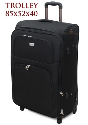 Trolley Valigia GRANDE EXTRA LARGE XXL ESPANDIBILE IN POLIESTERE 4 RUOTE ORMI