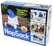 NAP SACK Sleephood Prank Fake Gag Funny PARODY Joke Gift Box student mom dad