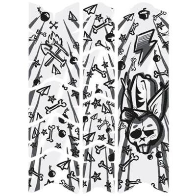 Unleazhed MTB-Rahmenschutzfolie BP01 S Glossy ED Serfaus Fiss Ladis black, Down 