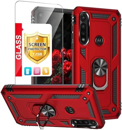 Compatible with Motorola Moto G Power (2020) Case, with [Tempered Glass Screen P