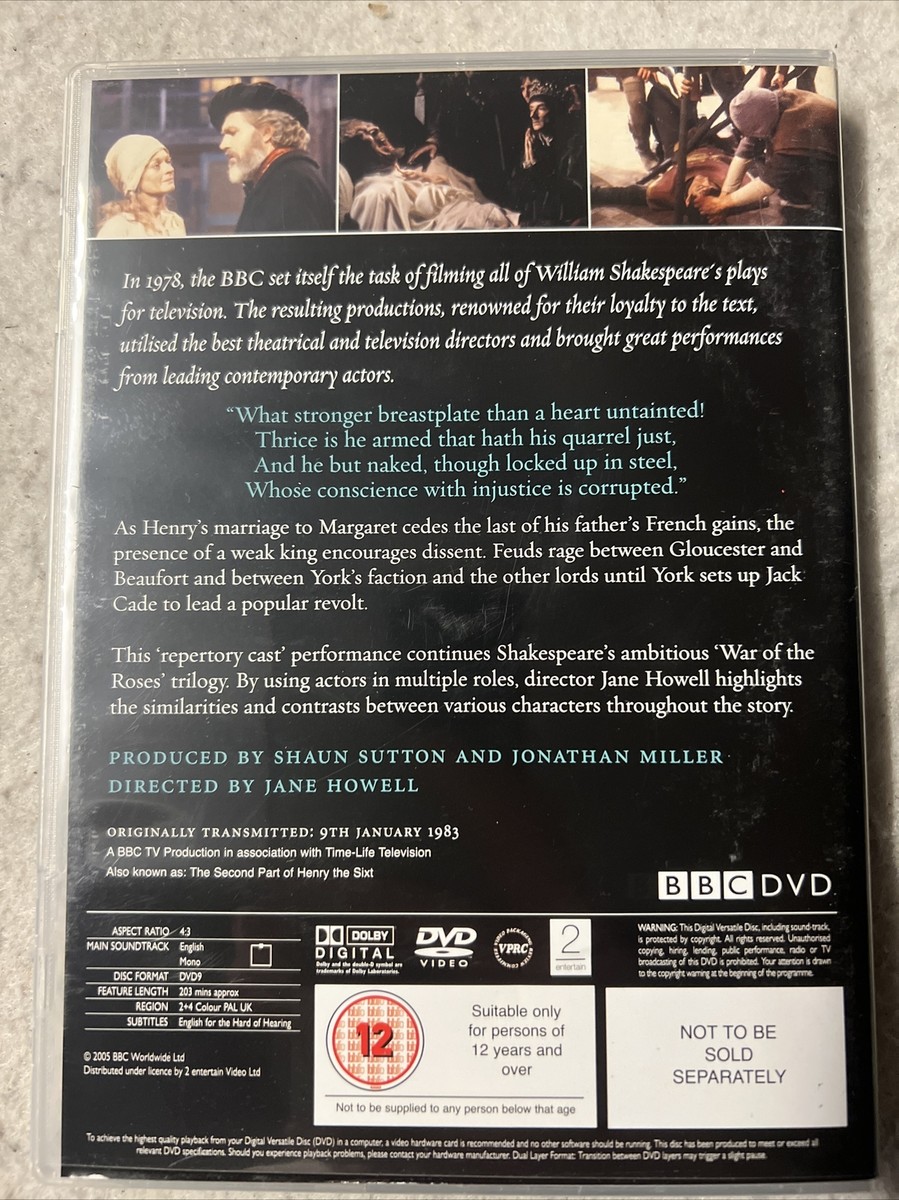 Henry 6 VI Part Two DVD BBC Shakespeare Collection | eBay UK
