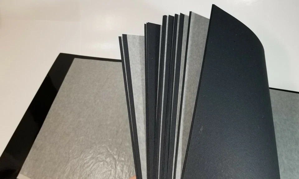 Photo Album Black Pages Vietnamese Symbol Large Black Gold Hinged Hard Shell A14 - Image 3 of 4