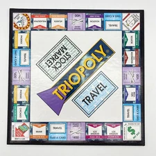 Small Game Board Only Inner Monopoly Triopoly 1996 Replacement Pieces Parts